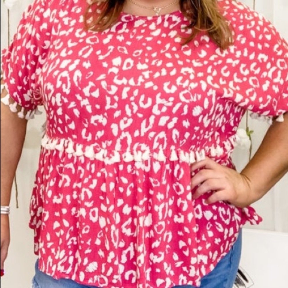 NWOT leopard print shirt